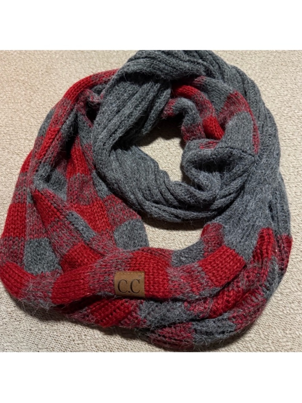 Cc Winter Soft Unisex Chunky Knit Cowl Loop Infinity Scarf